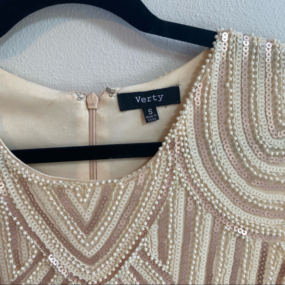 Verty Beaded And Sequenced Flapper Dress View 4